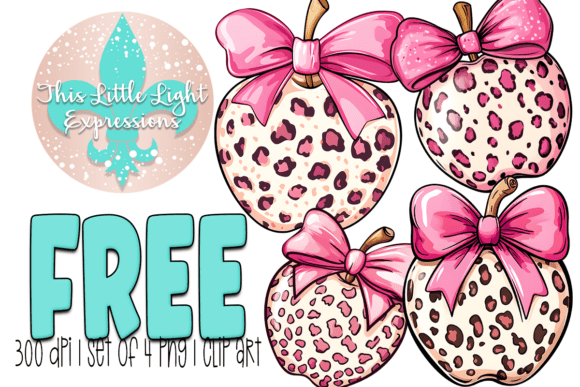 Apple Clipart with Leopard Print: A Stylish and Versatile Design Asset 🍎