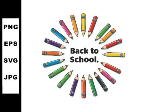 Colored Pencils Arranged in Circle with: A Creative and Educational Visual Tool