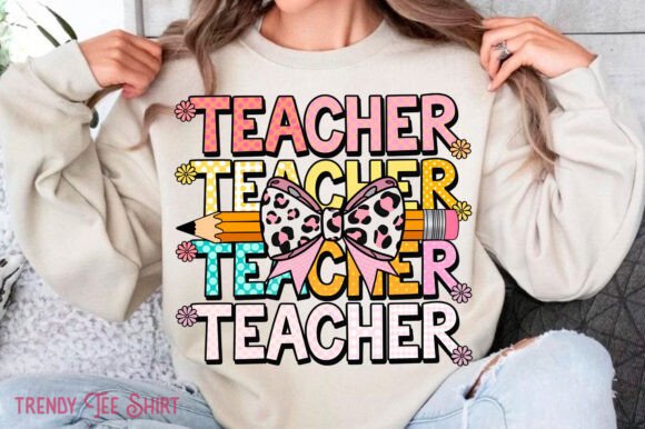 Coquette Teacher Png and Retro Teacher Png