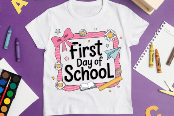 First Day of School Coquette Bow PNG: A Versatile Digital Design for Creative Projects
