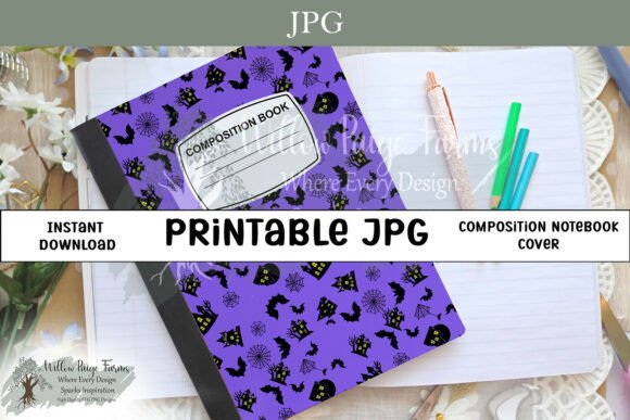 Haunted House Composition Notebook Cover: A Spooky Addition to Your Journaling Routine