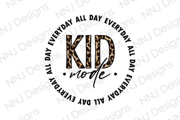 Kid Mode All Day PNG: A Playful Design for Everyday Creativity