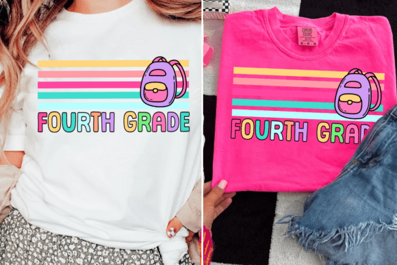 Retro Fourth Grade Png, Cute School Png: A Nostalgic Touch for Modern Creativity