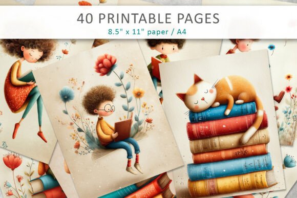 Vintage Children Book Illustration