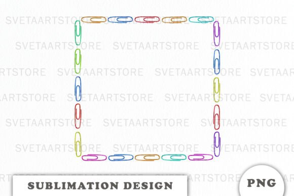 Watercolor Clips School Supplies Frame: A Versatile Design Asset for Creative Professionals